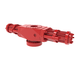 Гидравлический запорный механизм для плашечного превентора